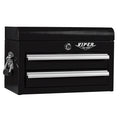 Viper Tool Storage 18-inch 2-drawer mini steel tool chest in black with front lock and side bail handle