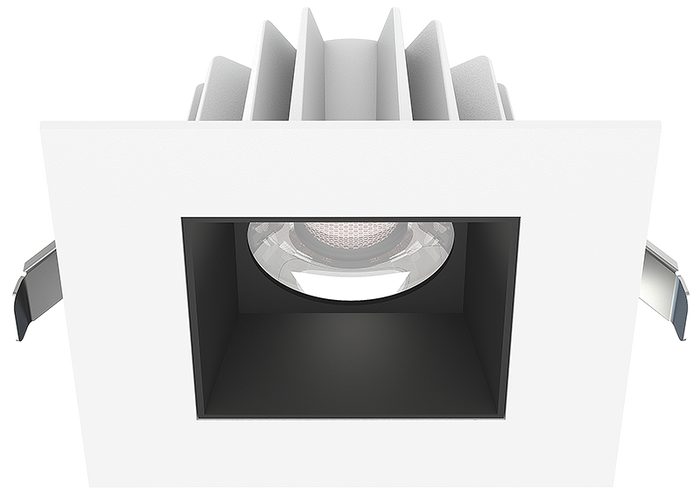 4" Square Recessed LED 15W Smooth White Reflector | JXL-COB04-S15W-5CCT
