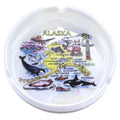 Alaska State Porcelain Ashtray 5"