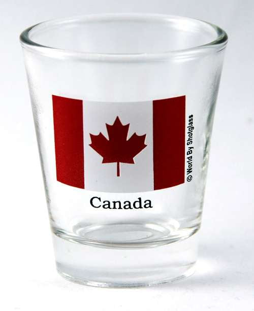 Alberta Canada Souvenir Boxed Shot Glass Set (Set of 2)