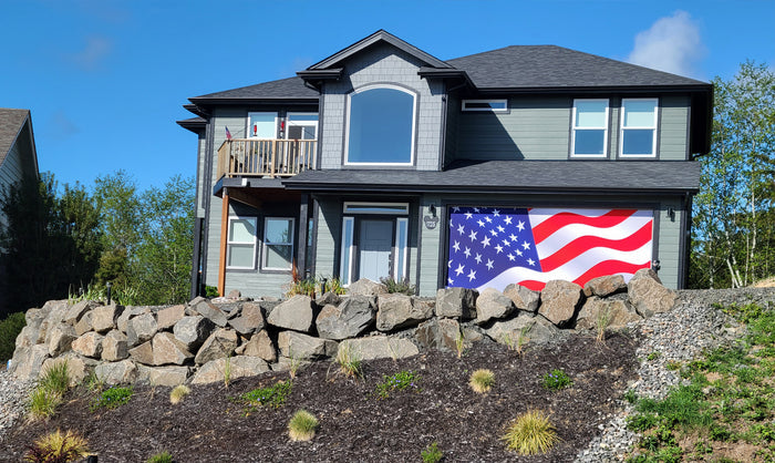 American Flag | 2-Car Garage Door Cover