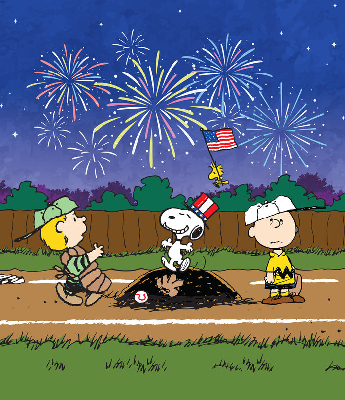 America's Pastime | 1-Car Peanuts® Garage Door Cover
