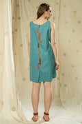 Applique Grace-Relaxed Fit Knee Length Dress