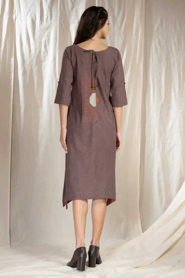 Artisan made Slim Fit Khadi Fabric Dress