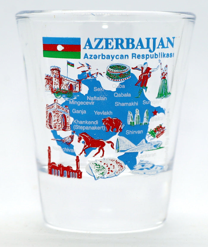 Azerbaijan Souvenir Boxed Shot Glass Set (Set of 2)