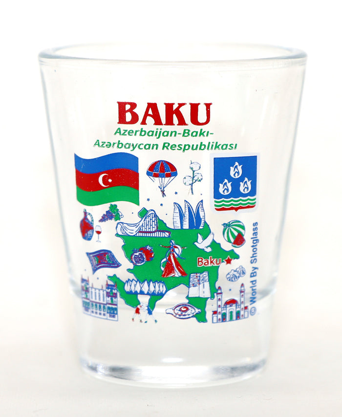 Azerbaijan Souvenir Boxed Shot Glass Set (Set of 2)