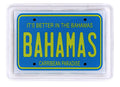Bahamas License Plate Acrylic Small Fridge Collector's Souvenir Magnet 2.35" X 1.75"