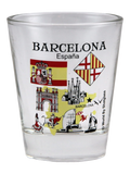 Barcelona Spain Great Spanish Cities Collection Shot Glass