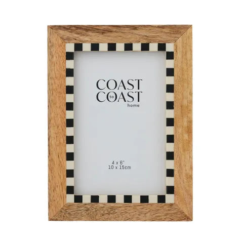 Barnet Wood Resin Frame 4x6" Black