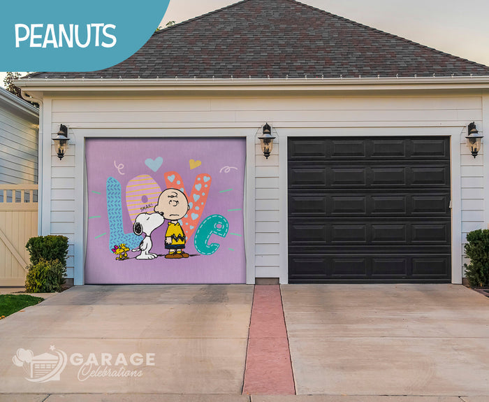 Beagle Smak! | 1-Car Peanuts® Garage Door Cover