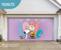 Beagle Smak! | 2-Car Peanuts® Garage Door Cover
