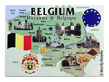 Belgium EU Series Souvenir Fridge Magnet 2.5 inches X 3.5 inches