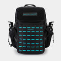 Black & Aqua Gym Backpack Plus