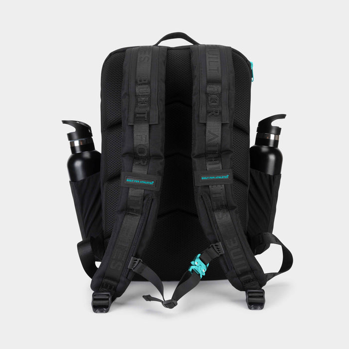 Black & Aqua Hybrid Backpack