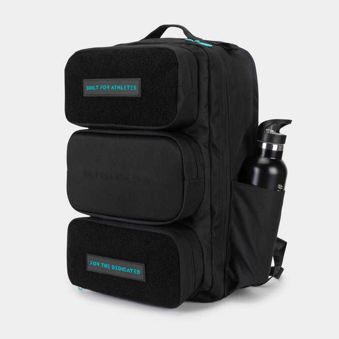 Black & Aqua Hybrid Backpack