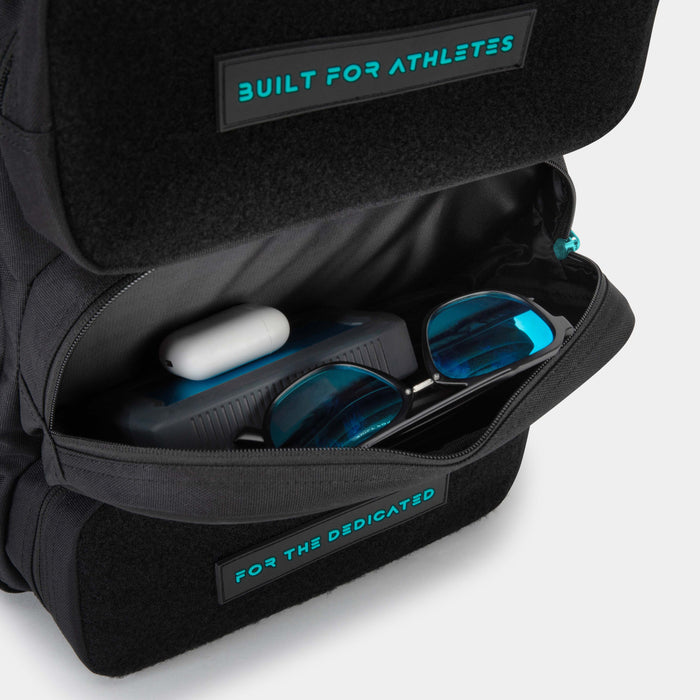 Black & Aqua Hybrid Backpack