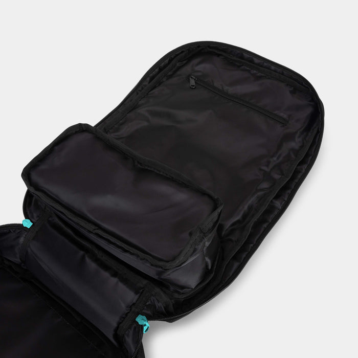 Black & Aqua Hybrid Backpack