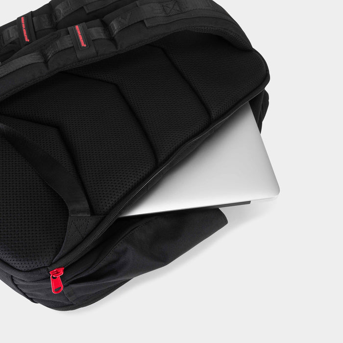 Black & Red Hybrid Backpack