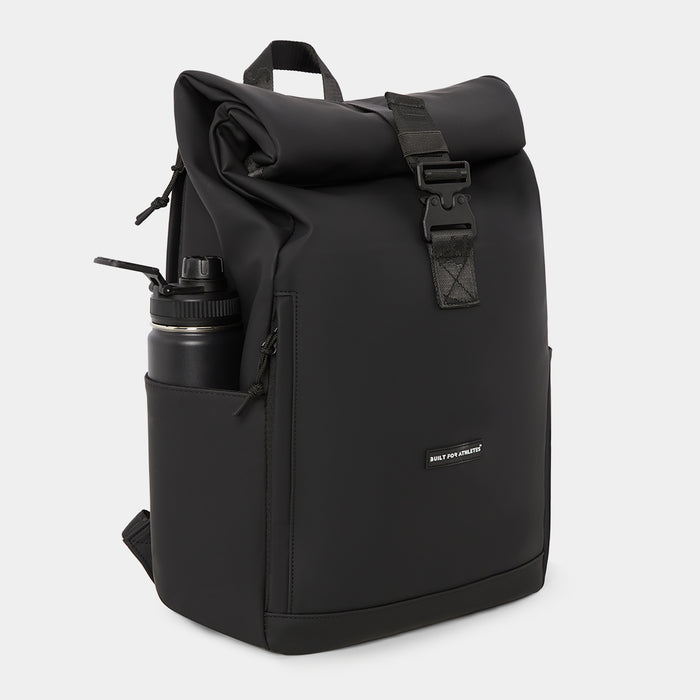 Black Roll Top Backpack