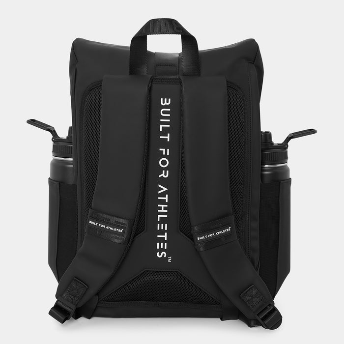 Black Roll Top Backpack
