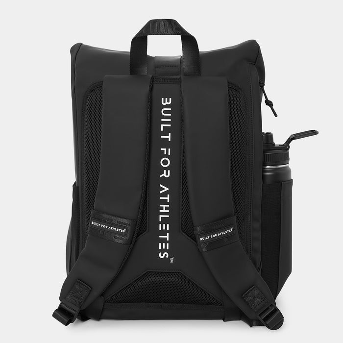 Black Roll Top Backpack