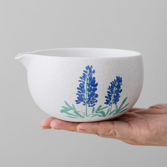 Bluebonnet Ceramic Matcha Set with Bowl and Chasen Holder