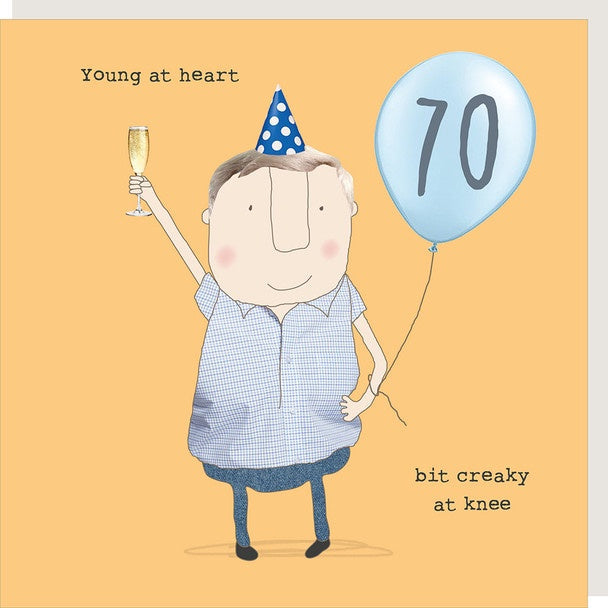 Boy 70th Creaky Card