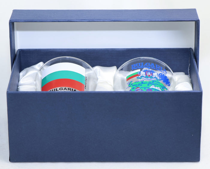 Bulgaria Souvenir Boxed Shot Glass Set (Set of 2)