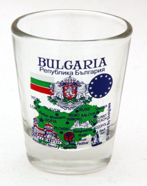 Bulgaria Souvenir Boxed Shot Glass Set (Set of 2)