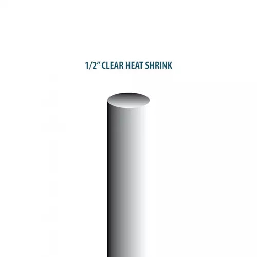 Product Display Visual of the SKU: CHS1250C for Marketing of theCAST 1/2" ID Supplied Bulk Clear Heat Shrink With Internal Sealant | CHS1250C