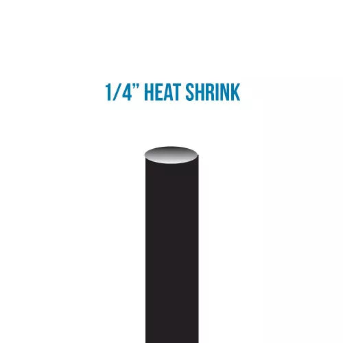 Product Display Visual of the SKU: CHS14100 for Marketing of theCAST 1/4" ID Supplied Bulk Black Heat Shrink With Internal Sealant | CHS14100