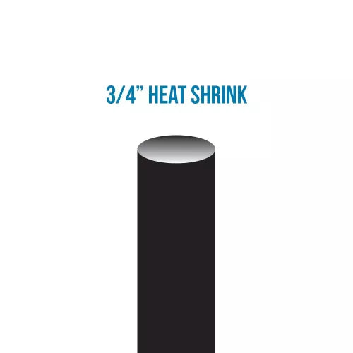 Product Display Visual of the SKU: CHS3420 for Marketing of theCAST 3/4" ID Supplied Bulk Black Heat Shrink With Internal Sealant | CHS3420