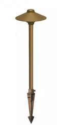 Product Display Visual of the SKU: CCPLCHB for Marketing of theCAST Craftsman China Hat Integrated LED or Drop-In Path Light | CCPLCHB