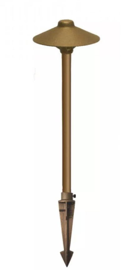 Product Display Visual of the SKU: CCPLCHB for Marketing of theCAST Craftsman China Hat Integrated LED or Drop-In Path Light | CCPLCHB