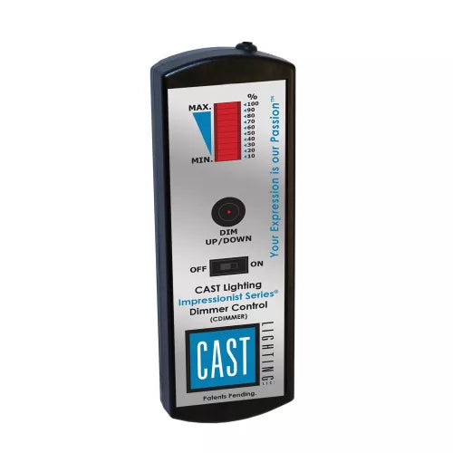 Product Display Visual of the SKU: CDIMMER for Marketing of theCAST Hand-Held 20 Level IR Field Tunable Brightness Adjustment Meter | CDIMMER