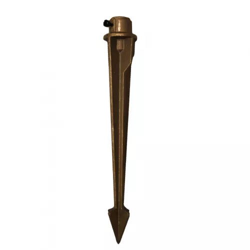 Product Display Visual of the SKU: CLMS1CB for Marketing of theCAST Long Set-N-Stake Solid Bronze Ground Mounting Stake | CLMS1CB