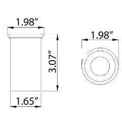 CAST Recessed Mini Wash Up Light (.5 Watt) | SRULW