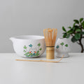 Cat Ceramic Matcha Set with Bowl and Chasen Holder