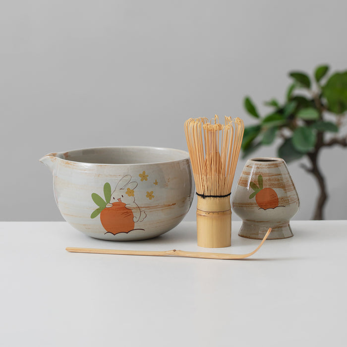 Ceramic Matcha Set with Bowl and Chasen Holder