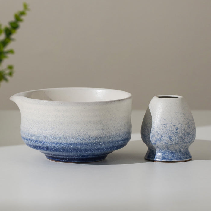 Ceramic Matcha Set with Bowl and Chasen Holder