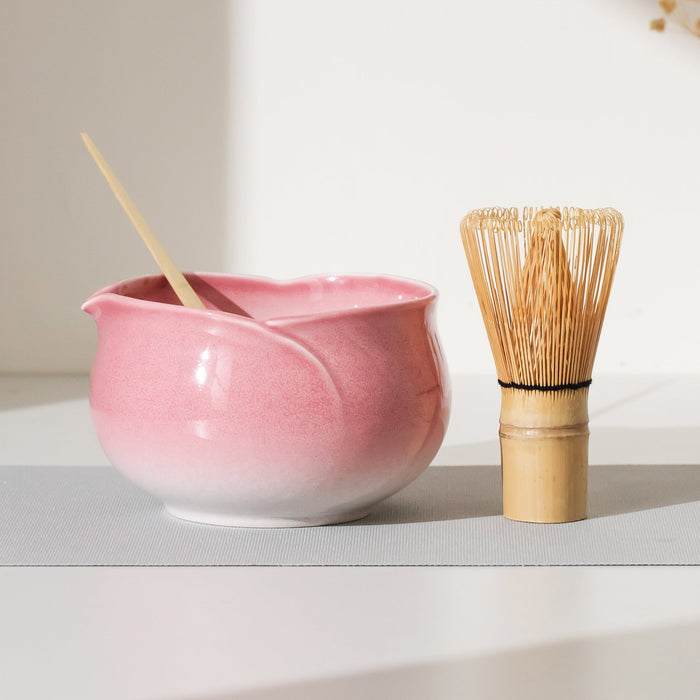 Ceramic Matcha Set with Bowl and Chasen Holder