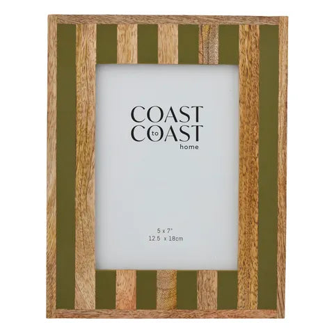 Ceres Wood Resin Frame 5x7" Olive
