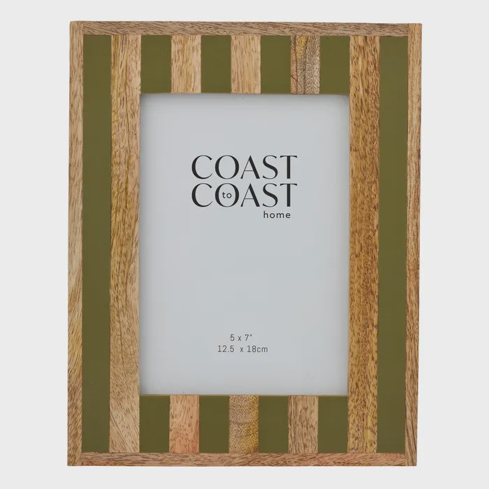 Ceres Wood Resin Frame 5x7" Olive