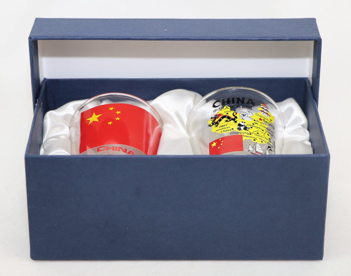 China Souvenir Boxed Shot Glass Set (Set of 2)