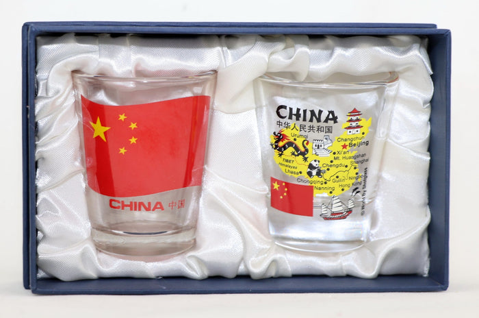 China Souvenir Boxed Shot Glass Set (Set of 2)