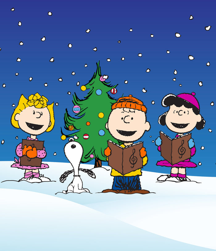 Christmas Carolers | 1-Car Peanuts® Garage Door Cover