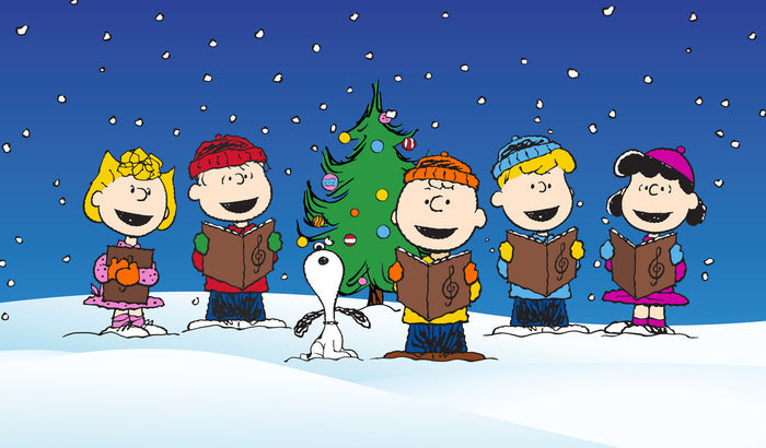 Christmas Carolers | 2-Car Peanuts® Garage Door Cover