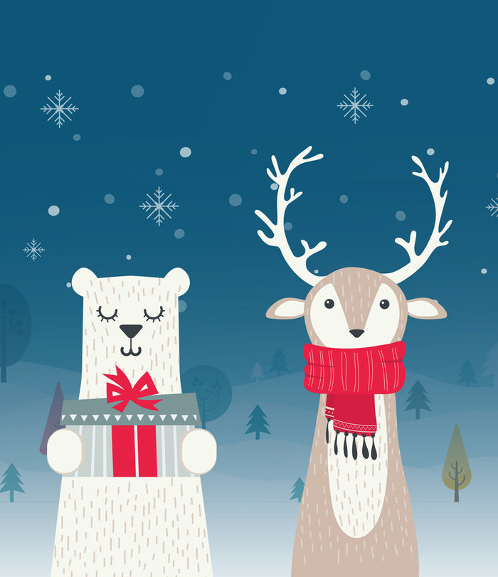 Christmas Critters | 1-Car Garage Door Cover