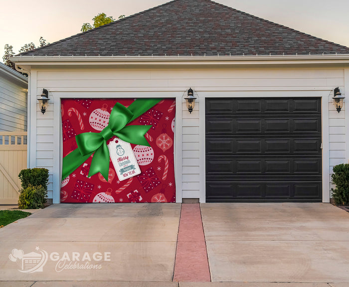 Christmas Present | 1-Car Garage Door Cover