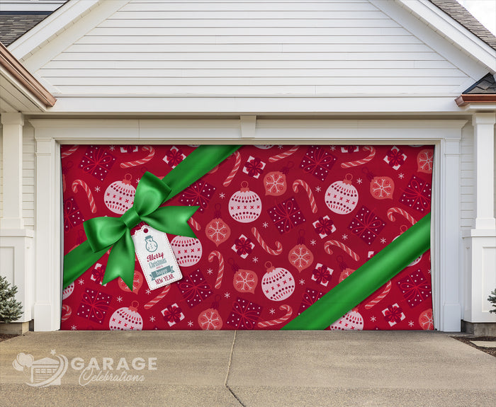 Christmas Present | 2-Car Garage Door Cover